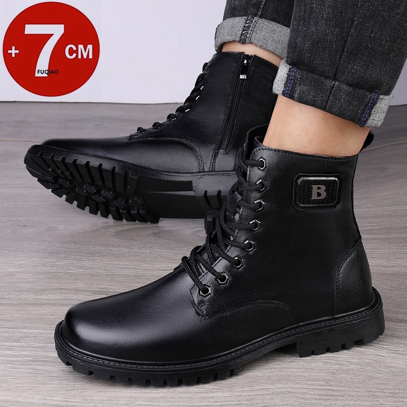 Bottines rehaussantes en cuir  - Men'S Shoes With Height Increase avis et prix