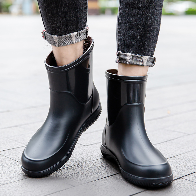 Bottes de pluie mi-mollet pour - Men'S Shoes Water Resistant avis et prix