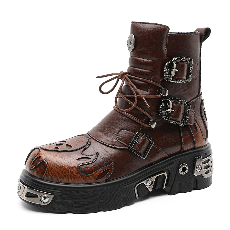 Bottes de moto pour hommes sty - Men'S Shoes With Height Increase avis et prix
